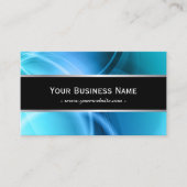 Moderne Abstrakte Blaukurven Beruflich Visitenkarte (Vorderseite)