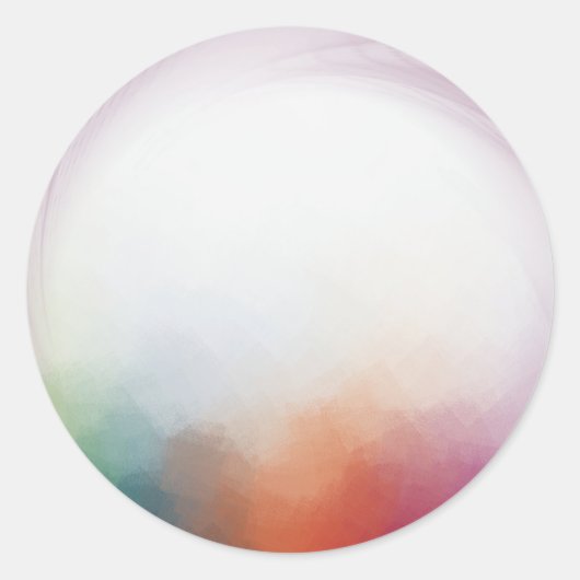 Moderne Abstrakte Blindvorlage Runder Aufkleber (Vorderseite)