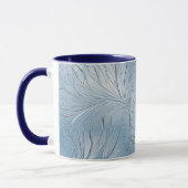 Moderne Abstrakte Blue Coffee Tasse (Links)