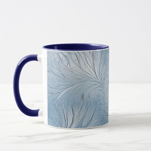 Moderne Abstrakte Blue Coffee Tasse (Links)