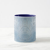 Moderne Abstrakte Blue Coffee Tasse (Zentrum)