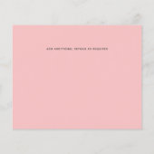 Moderne Abstrakte Blue Coral Wedings (Rückseite)