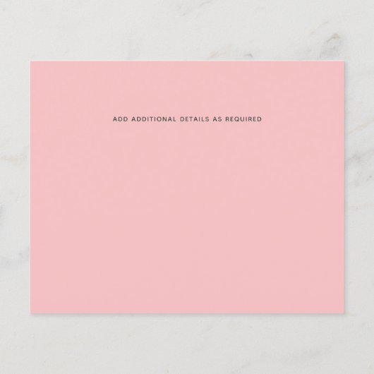 Moderne Abstrakte Blue Coral Wedings (Rückseite)