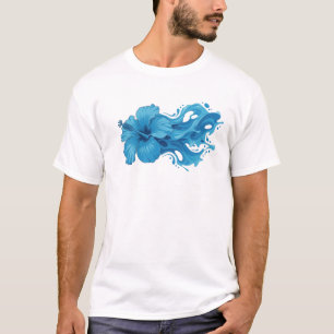 Moderne abstrakte Blume 10 Art Design T-Shirt