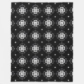 moderne abstrakte Blume Fleecedecke (Vorderseite)