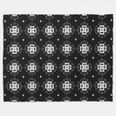 moderne abstrakte Blume Fleecedecke (Vorderseite (Horizontal))