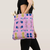 Moderne abstrakte Blume in Rosa Tasche (Von Nahem)