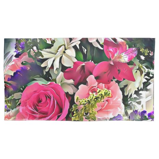 Moderne Abstrakte Blume Kissenbezug (Vorderseite-Links)