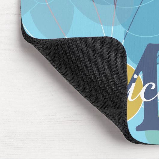 Moderne Abstrakte Blume Personalisiert Mousepad (Ecke)