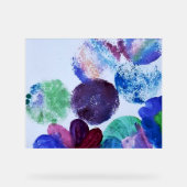 Moderne abstrakte Blumen Acrylschild (Vorderseite)