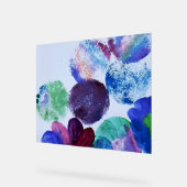Moderne abstrakte Blumen Acrylschild (Winkel)