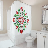 Moderne Abstrakte Blumen Duschvorhang (Beispiel)