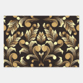 Moderne Abstrakte Blumen Geschenkpapier Set (Vorderseite)