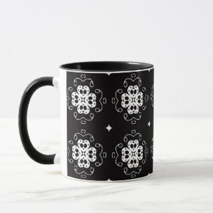 moderne abstrakte Blumen Kaffeetasse