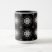 moderne abstrakte Blumen Kaffeetasse (Zentrum)