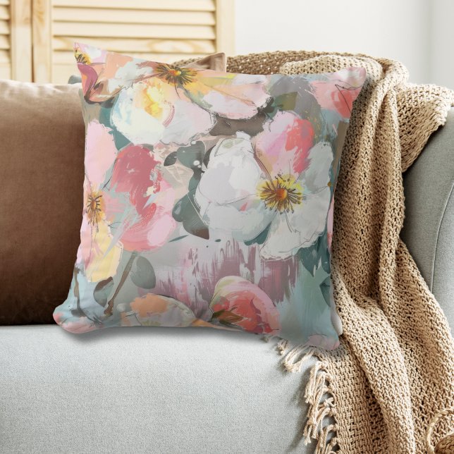 Moderne Abstrakte Blumen Kissen (Von Creator hochgeladen)
