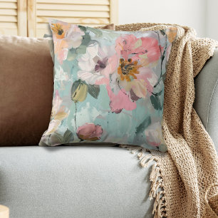Moderne abstrakte Blumen Kissen