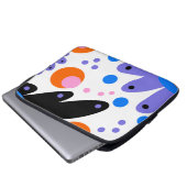 Moderne Abstrakte Blumen Laptopschutzhülle (Vorne Knopf)