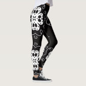 moderne abstrakte Blumen Leggings (Rechts)