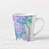 Moderne Abstrakte Blumen Milchtasse (Rechts)