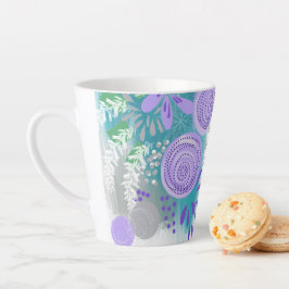 Moderne Abstrakte Blumen Milchtasse