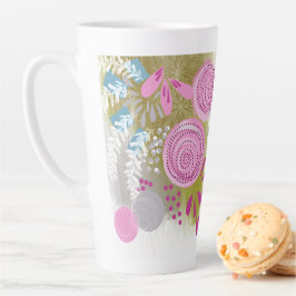 Moderne Abstrakte Blumen Milchtasse