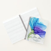 Moderne Abstrakte Blumen Notizblock (Innenseite)