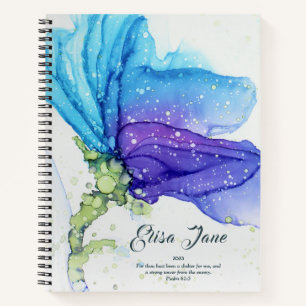 Moderne Abstrakte Blumen Notizblock