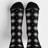moderne abstrakte Blumen Socken (Oben)