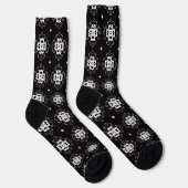 moderne abstrakte Blumen Socken (Rechts)