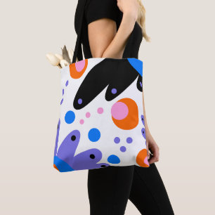 Moderne Abstrakte Blumen Tasche