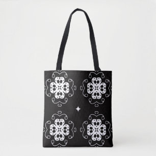 moderne abstrakte Blumen-Tragetasche Tasche
