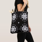 moderne abstrakte Blumen-Tragetasche Tasche (Von Nahem)