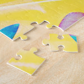 Moderne Abstrakte Blumenfarbe Puzzle (Seite)