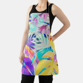 Moderne Abstrakte Blumenfarbe Schürze (InSitu)