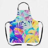 Moderne Abstrakte Blumenfarbe Schürze (Vorderseite)