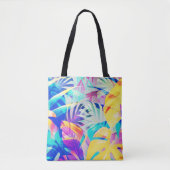 Moderne Abstrakte Blumenfarbe Tasche (Vorderseite)