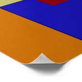 Moderne abstrakte Blumenfeinbildkunst der Frühling Poster (Ecke)