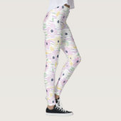 Moderne abstrakte Blumengeometrie (6) Leggings (Rechts)
