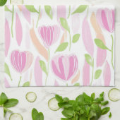 Moderne abstrakte Blumengestaltung (1) Geschirrtuch (Gefaltet)