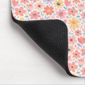 Moderne abstrakte Blumengestaltung Mousepad (Ecke)
