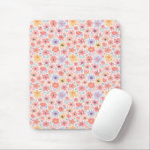 Moderne abstrakte Blumengestaltung Mousepad (Mit Mouse)