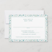 Moderne Abstrakte Blumenhochzeit am Meer