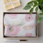 Moderne abstrakte Blumenlinienmuster (2) Seidenpapier (Geschenk)