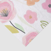 Moderne abstrakte Blumenlinienmuster (2) Seidenpapier (Detail)