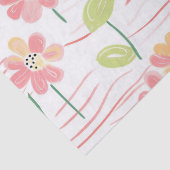 Moderne abstrakte Blumenlinienmuster (3) Seidenpapier (Detail)