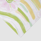Moderne abstrakte Blumenlinienmuster (4) Seidenpapier (Detail)