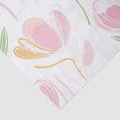 Moderne abstrakte Blumenlinienmuster (5) Seidenpapier (Detail)