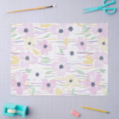 Moderne abstrakte Blumenlinienmuster (6) Seidenpapier (Basteln)