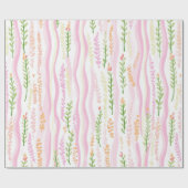 Moderne abstrakte Blumenlinienstruktur (7) Geschenkpapier (Flach)